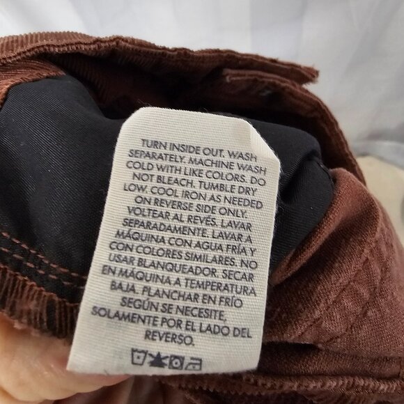 Vintage No Boundaries Corduroy Pants Y2K Flared Leg Brown Grunge Retro 16 - Picture 9 of 10